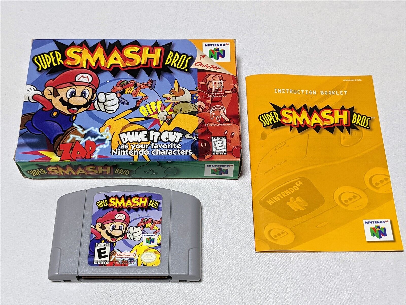 Super Smash Bros. Complete in Box NICE! - Nintendo 64 N64 **TESTED &amp; AUTHENTIC** eBay