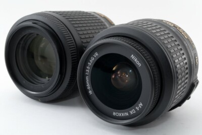 Nikon D5300 24.2MP 18-55/55-200mm Lens Set [Exc+++] w/Strap From