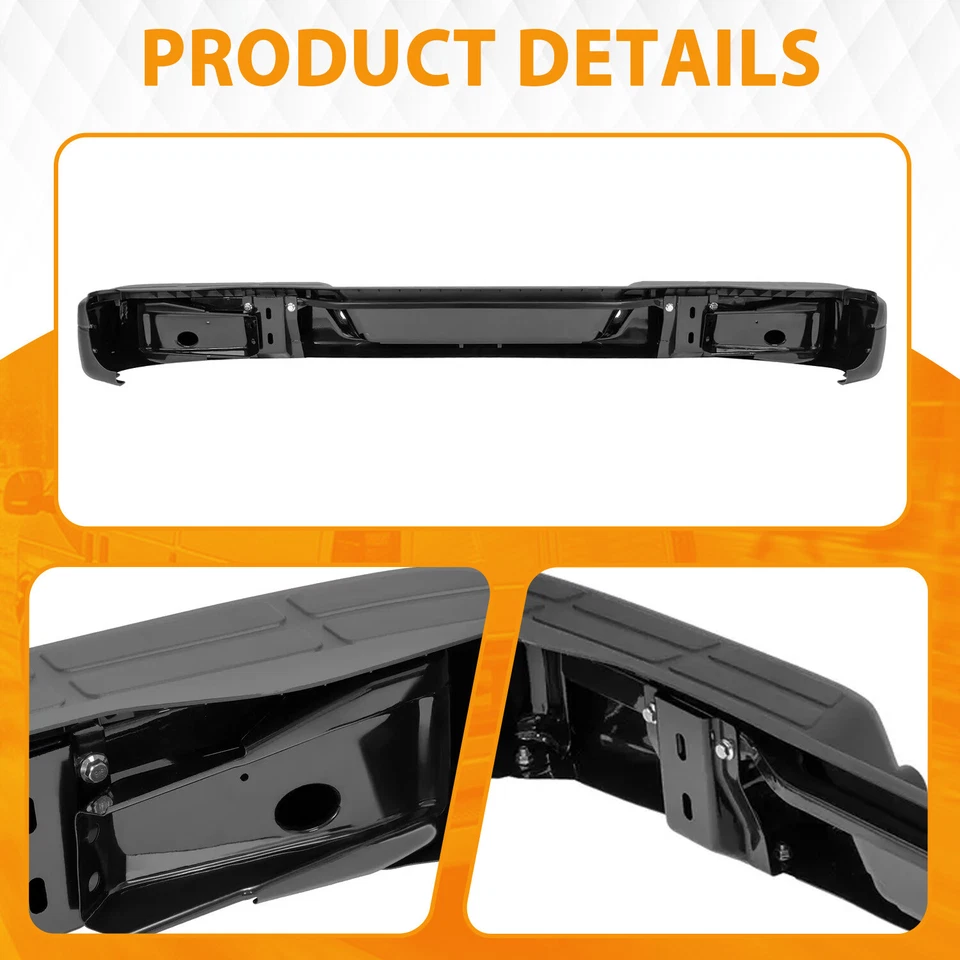 Nuevo conjunto de parachoques trasero para Chevy Express y GMC Savana Van 1500 1996-2023 Foto 4 de 4