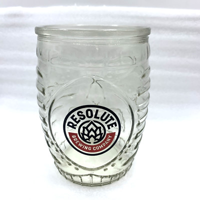 Resolute Brewing Company Glass Tiki Barrel Cup 16 floz Centennial Colorado