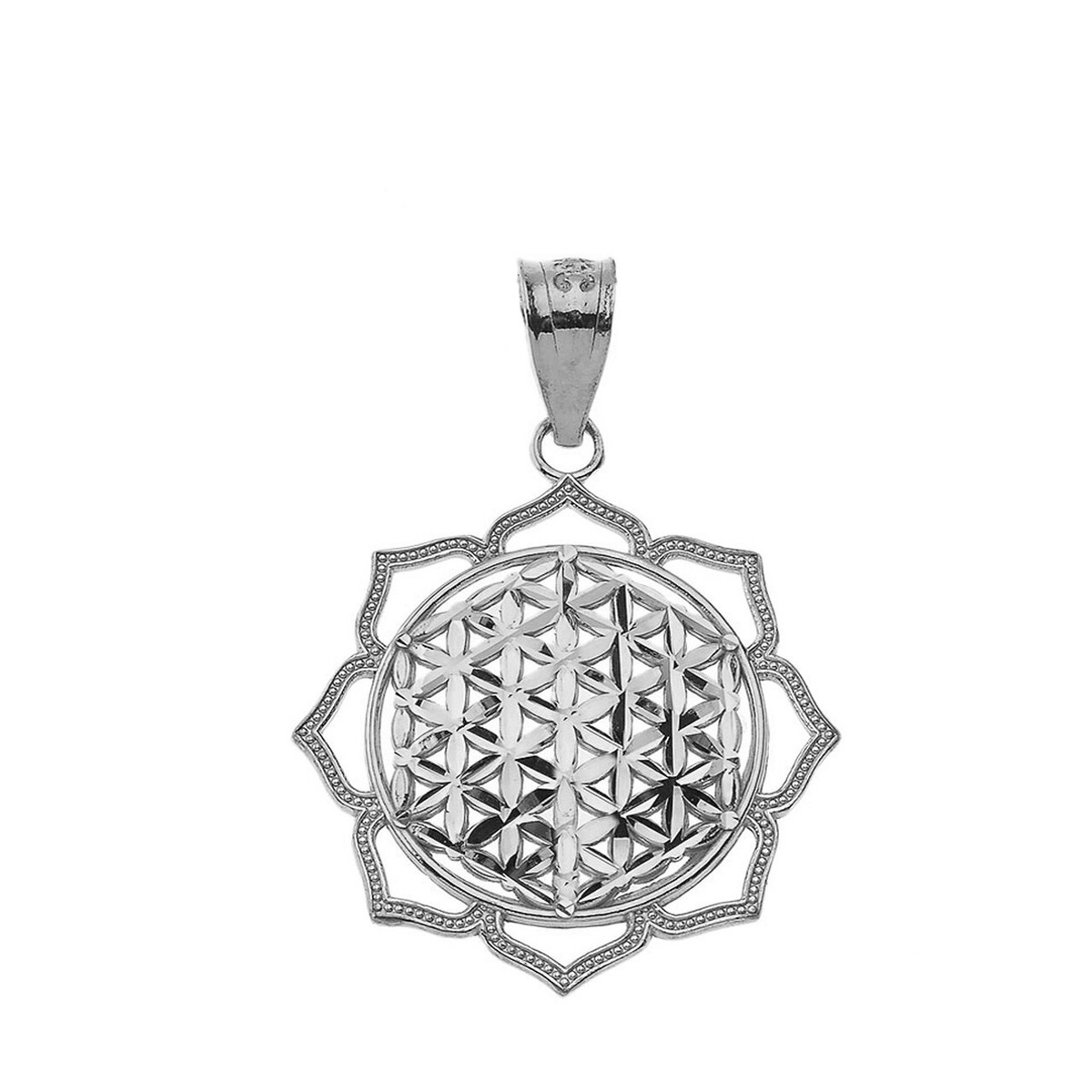10K Solid Gold Symmetrical Circle of Life Pendant Necklace | eBay