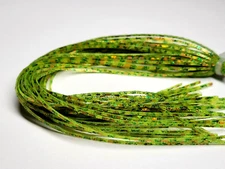 RUBBER SILICONE LEGS - Fly Tying Material - LIME/PEARL/ GOLD CHROME - 44 - NEW!