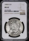 1900-O $1 Morgan Silver Dollar NGC MS 62 | Uncirculated UNC