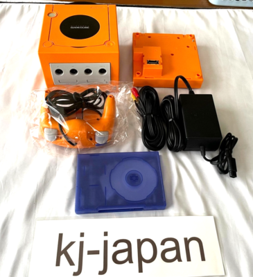 Nintendo GameCube DOL-001 Orange Enjoy Plus Pack Console w