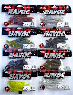 Gummifisch Köder 6Stk BERKLEY HAVOS Smash Tube 10cm Jigköpfe Raubfische,Tuben