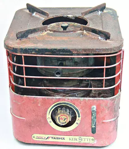 Indian Collectible Rare Vintage Niky Tasha Kerosette Iron Camping Oil Wick Stove - Picture 1 of 24