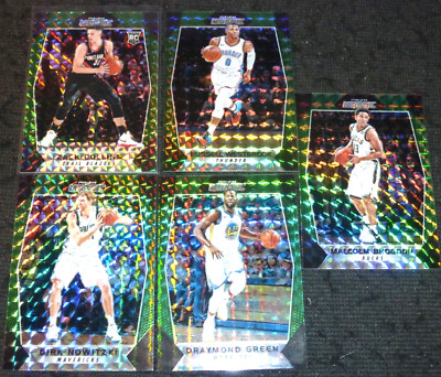 (5) 2017-18 Panini Prizm Mosaic GREEN LOT NOWITZKI+WESTBROOK+ZACH COLLINS RC +2