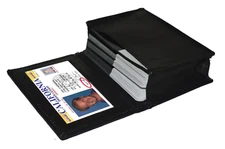 RFID Blocking Men's Genuine Leather ID 20 Card Bifold Card Holder Wallet