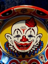 US Metal Toy MFG. CO. Tin Clown Noise Maker Toy Vintage 1940s