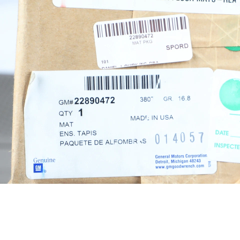 Alfombrillas traseras originales GM 2013-2016 GMC Acadia SL SLE SLT para todo tipo de clima 22890472 Foto 4 de 4