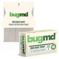  - Bed Bug Traps (12 Pack) - Bed Bug Interceptors, Bed Bug Prevention, Glue  