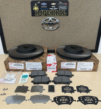 2003-2007 TOYOTA COROLLA GENUINE OEM NEW FRONT BRAKE ROTORS TCMC PADS & SHIMS