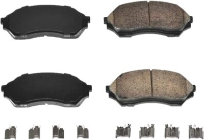 Front Ceramic Brake Pads for 1999 2000 2001 2002 2003 Mazda Protege 1.6L Models