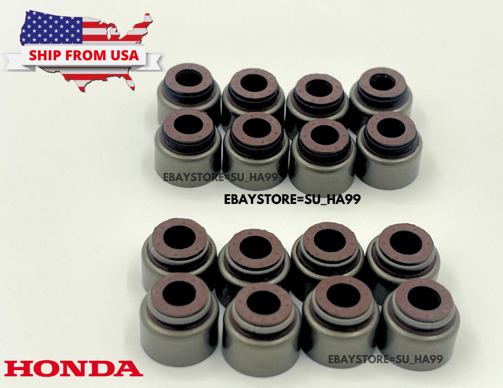 16 Genuine OEM Honda Valve Stem Seal Set Kit B16 B18 D16 K20 K24 H22 ACURA 