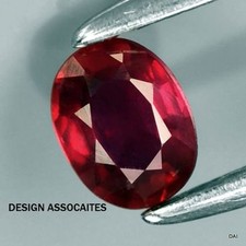 RUBY 5X4 MM OVAL CUT EARTH MINED AND TREATED GEMSTONE AAA 179809 
