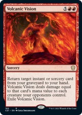 x1 Volcanic Vision R MTG Commander 2021 M/NM, English
