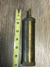 Vintage Classic Round Black Powder Flask Rifle Pistol Shotgun Possibles Bag