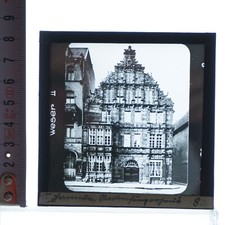 Fotoplatte Um 1920-1930 Glas Positiv Dia 8,5cm ▢ Hameln Rattenfängerhaus