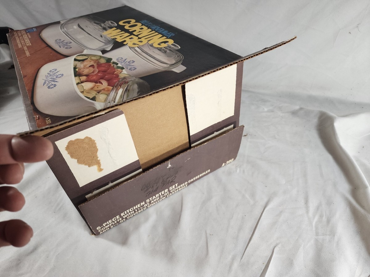 調理器具 Corning Ware Kitchen starter set Est -NEW Sealed Vintage Corning Ware Blue Cornflower 6 Piece