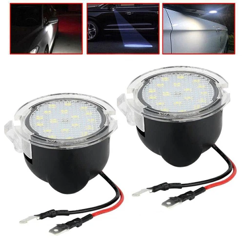 Xenon LED White Puddle For Lights Taurus Ford Edge Flex F150 Mirror Side Lights