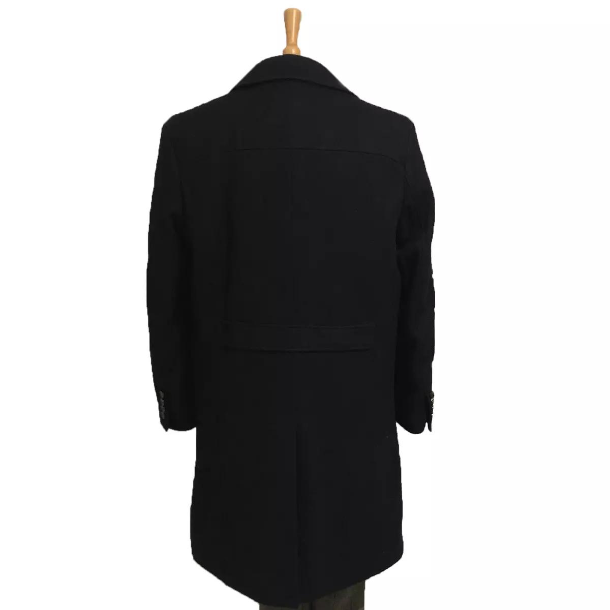 PEAKY BLINDERS OVERCOAT COAT BLACK LONG WOOL TOPCOAT MENS BRAND NEW 50% OFF