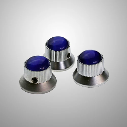  3 PCS Metal Volume Button and Tone Knob for Bass Electric Guitar Hardware Knobs