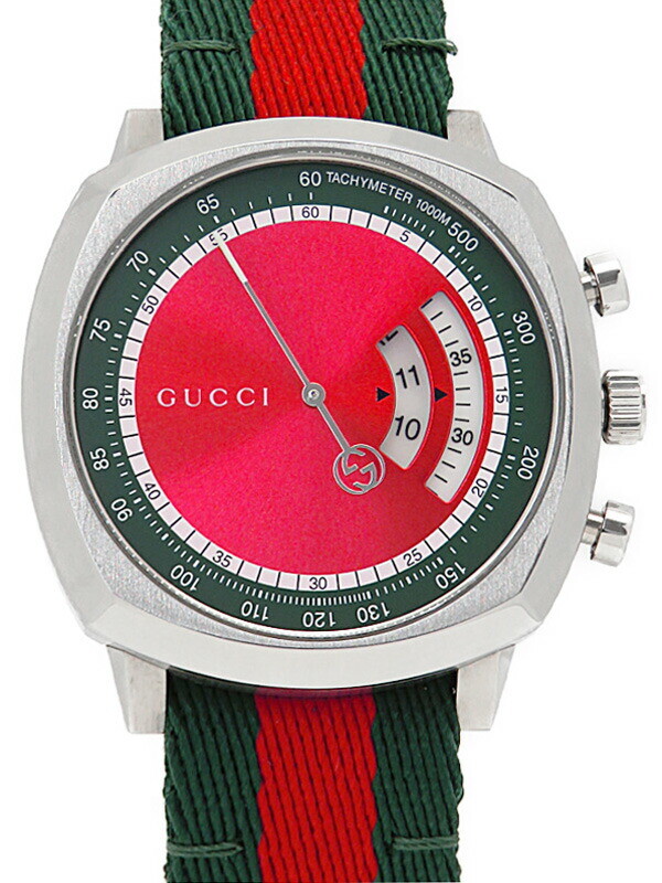 GUCCI Gucci Grip Chronograph YA157304 Boys Quartz 1 month warranty Used