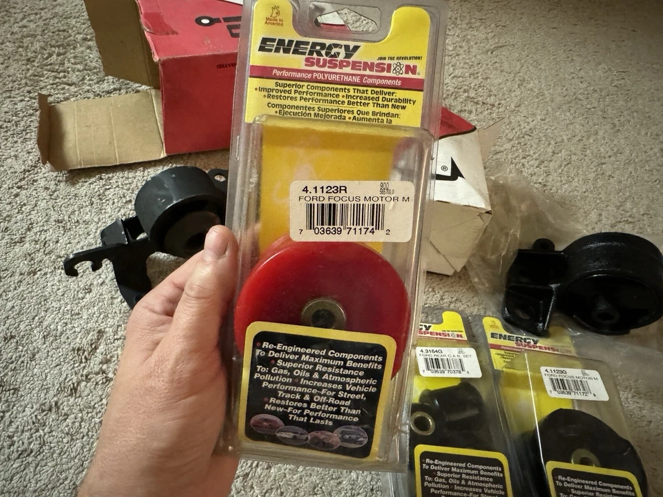 Энергетическая подвеска 4.1123R крепление двигателя 00-04 втулки Ford Focus редкая упаковка лот - Изображение 4 из 4