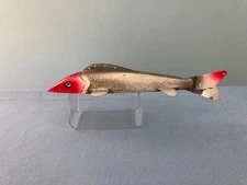 Vintage Bob's Fly Tying Shop, Michigan Ice Fishing Spearing Decoy