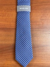 Michael Kors Men's Nassau Geo Print Tie Navy Blue Necktie