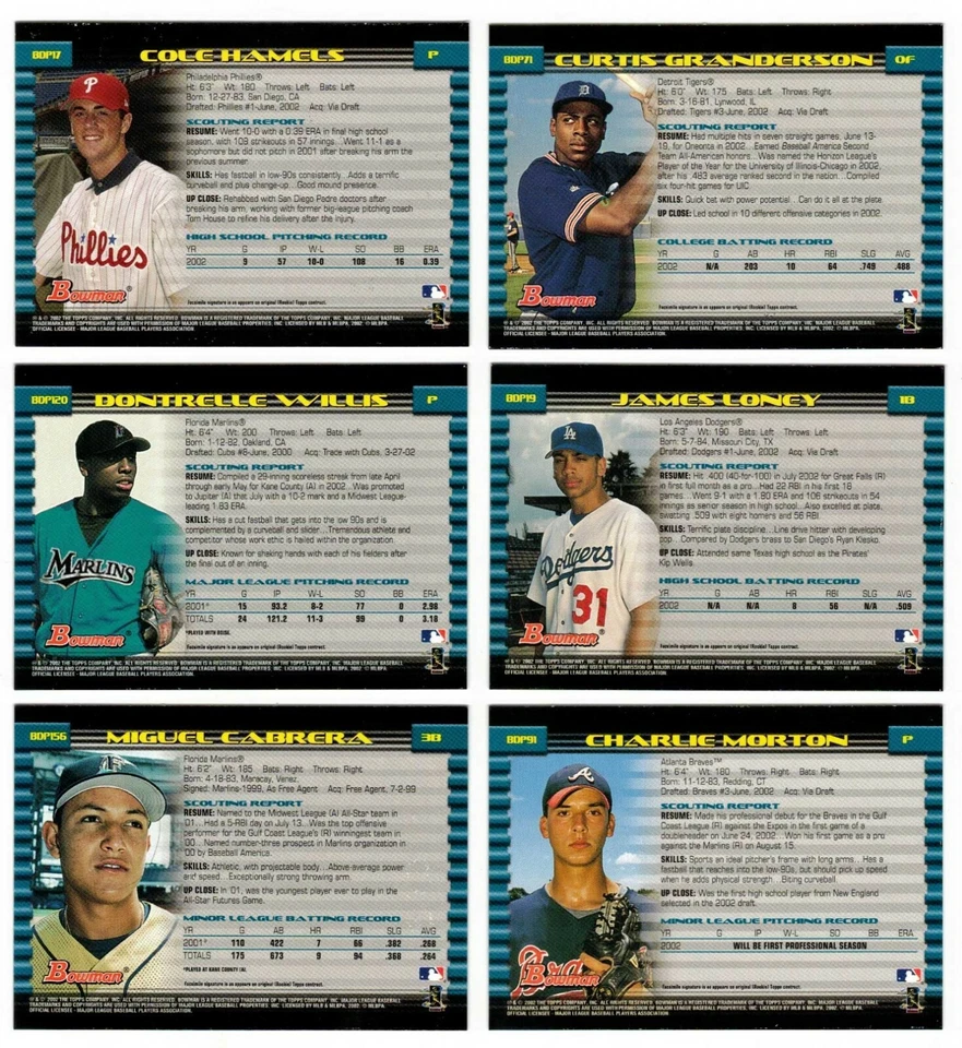 2002 BOWMAN DRAFT Base #1-165 1st RC Complete Your Set Buy More & Save YOU PICK! - Image 2 of 2