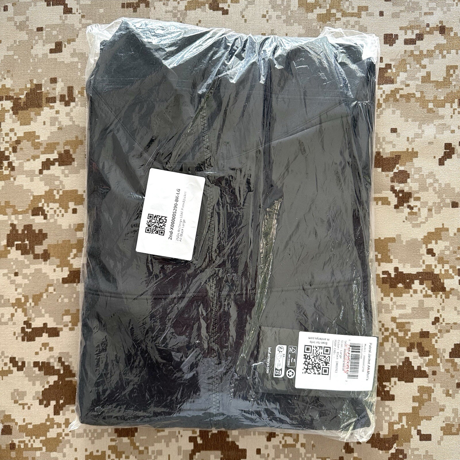 Giacca Arc'teryx LEAF Patrol AR NERA GRANDE