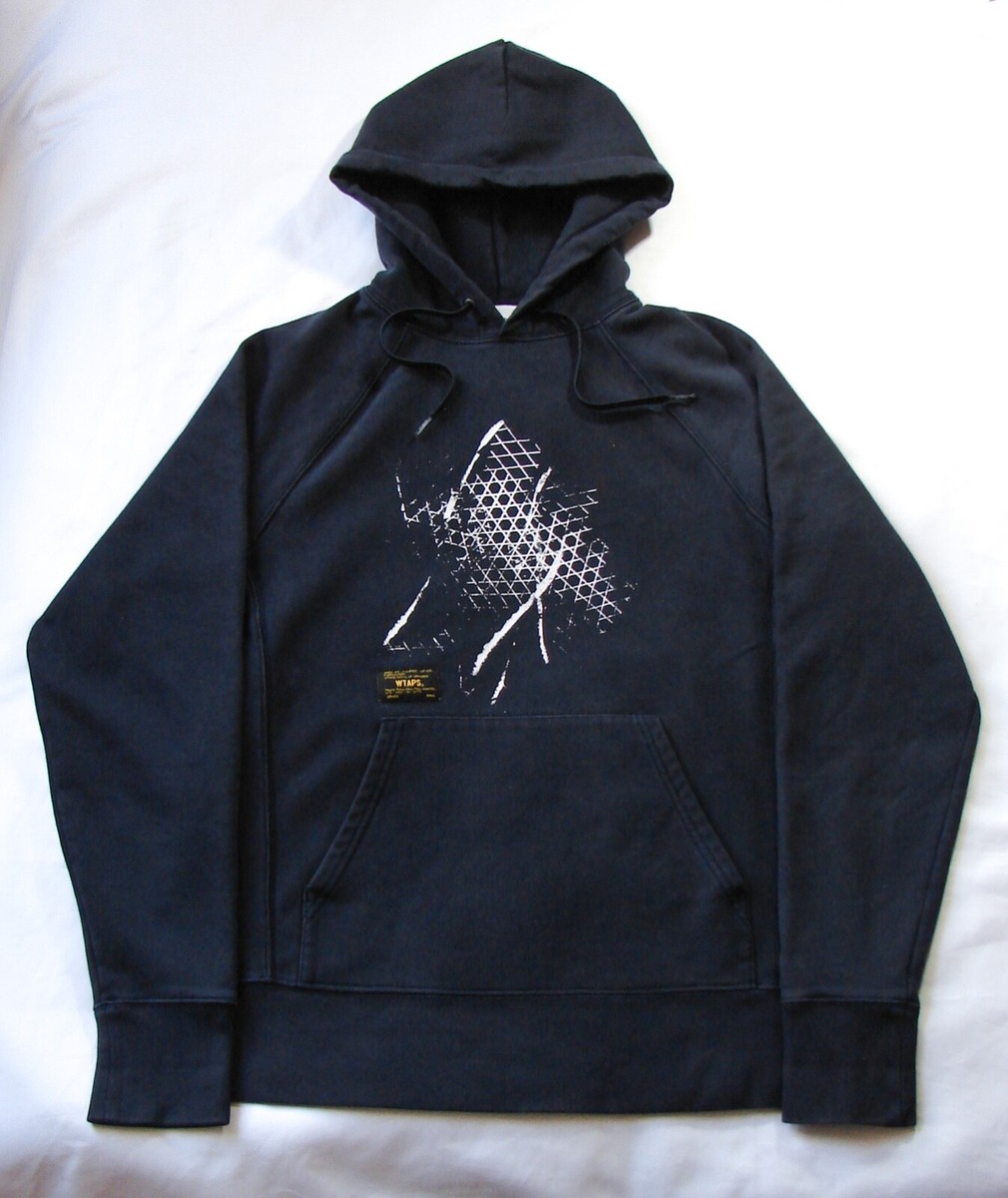 Men's WTAPS Vans #1 Waffle Lovers Club Navy Blue Pullover Hoodie