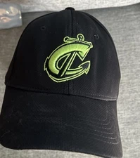 Columbus Clippers MLB Neon Logo Embroidered Stretch Hat Cap Bimm Ridder