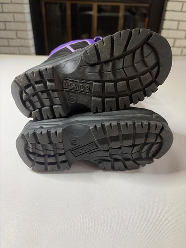 LITTLE GIRL'S SPORTO *SOPHIA* FIOLETOWE ŚNIEGOWCE ROZMIAR 9 - Zdjęcie 4 z 5