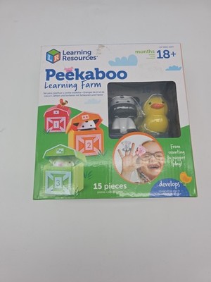 Learning Resources Peekaboo Learning Farm Educational Toy Ages 18 Months plus