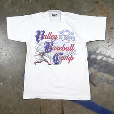 Vintage 90s Valley Baseball Champs T shirt Sz Small Singe Stitch Screen Stars WA