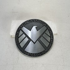 Agents Of Shield Homeland Logo Metal Belt Buckle Pewter Finish 2.75  Diameter