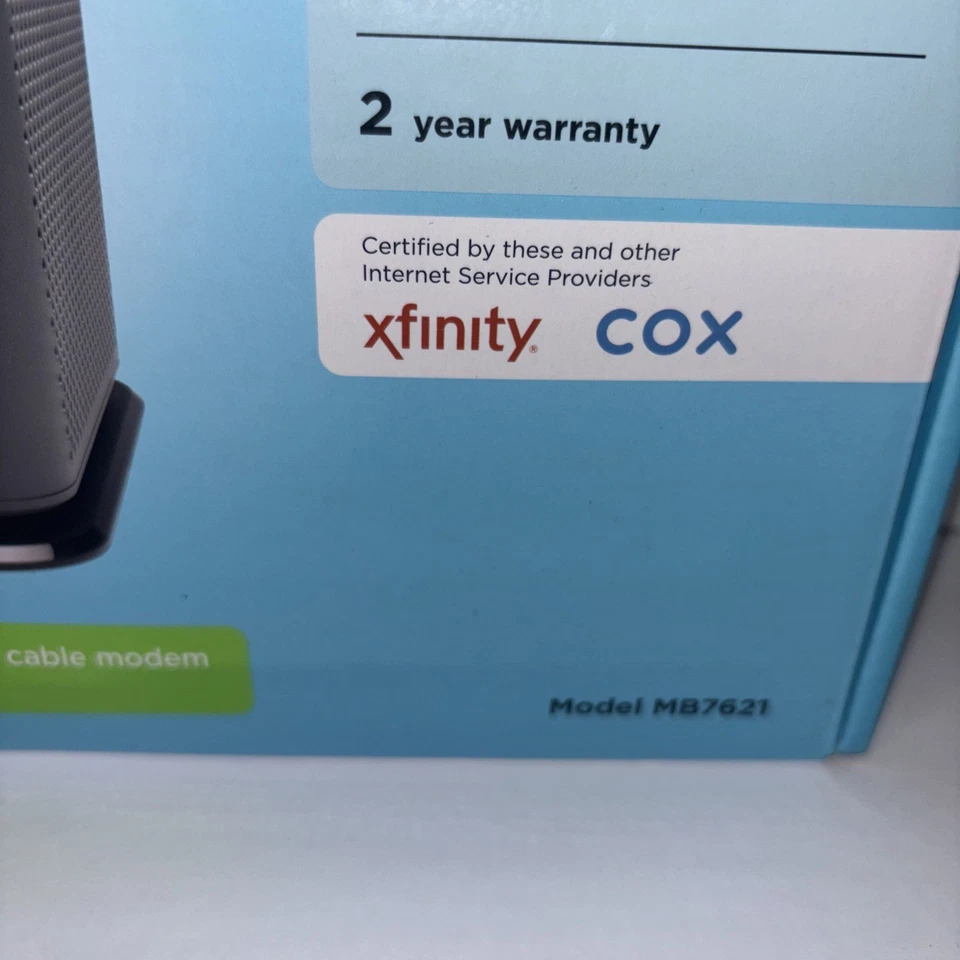 Motorola 24x8 Cable Modem Model MB7621 DOCSIS 3.0 1000+Mbps WiFi Router - Image 2 of 4