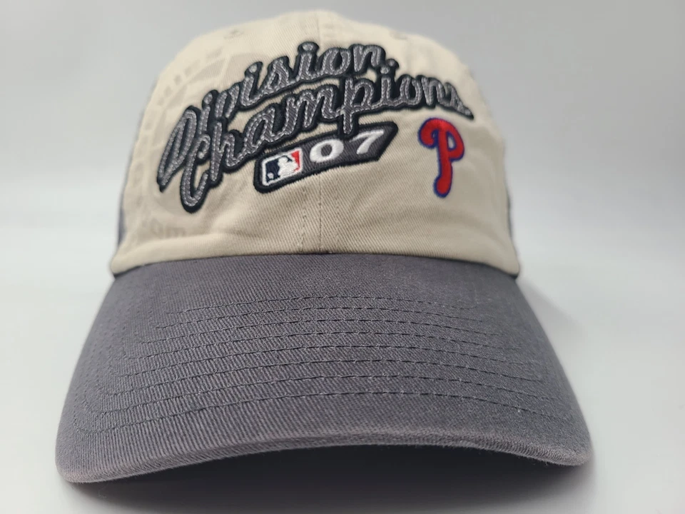 Philadelphia Phillies 2007 Division Champions Twins Enterprise Strapback Hat Cap - Image 2 of 4