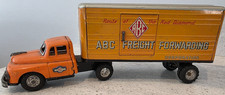 1956 ABC FREIGHT FORWARDING JAPAN FRICTION TIN TRUCK BY KANTO TOYS SEMI