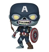 Funko Pop! Marvel - What If - Zombie Captain America - Marvel What If - Figura d