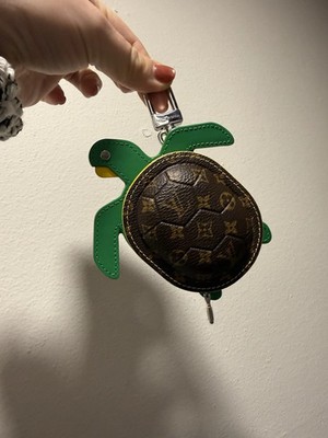 Authentic Louis Vuitton Turtle Charm Keychain FOR makeup care
