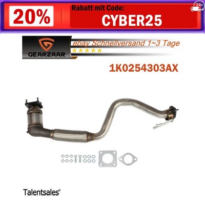 Katalysator FÜR VW Golf Jetta Touran Skoda Octavia Audi A3 1.6 FSI 1K0254302SX