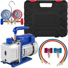 Uimoso 4CFM 1/4HP Drehschieber-Vakuumpumpe mi...