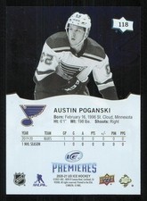 2020-21 Upper Deck Ice #118 Austin Poganski XRC /1299