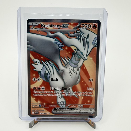 Pokemon Reshiram ex 158/086 SV White Flare Full Art Holo Card NM