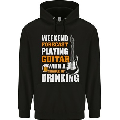Gitarre Forecast Lustig Bier Alkohol Kinder Kapuzenpulli