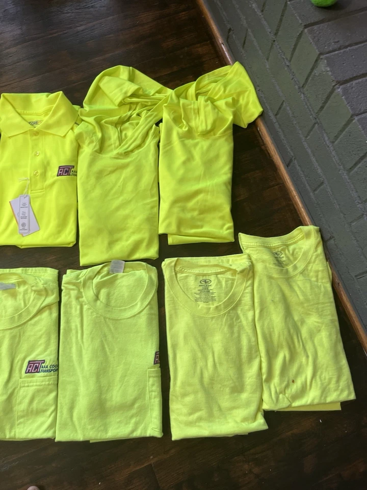 Lote de 11 camisetas amarillas de trabajo de alta visibilidad para hombre M&L Foto 3 de 4