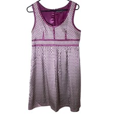 Proenza Schouler for Target Purple Print Sleeveless Silk Dress 11 Cocktail Party